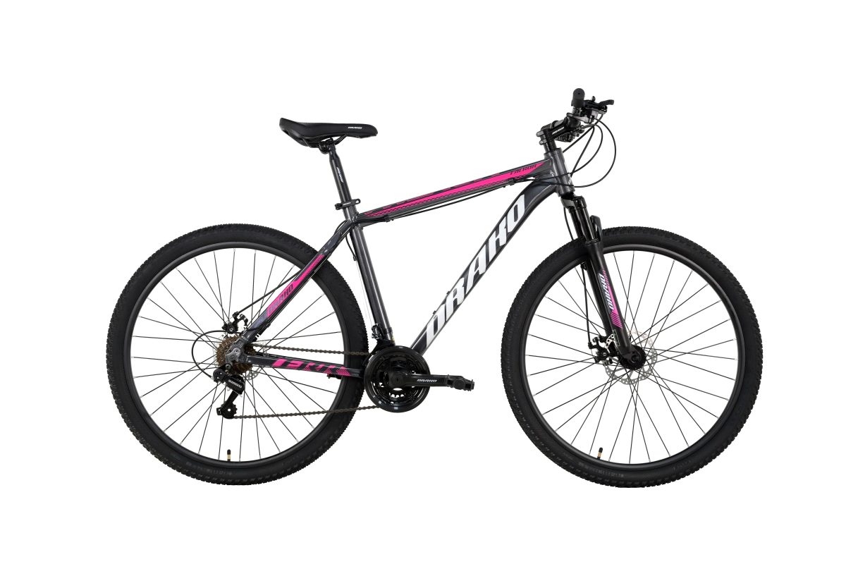 Bicicleta Drako Falkor Rodado 29 Aluminio - 21 Vel Shimano  Negro-Fucsia