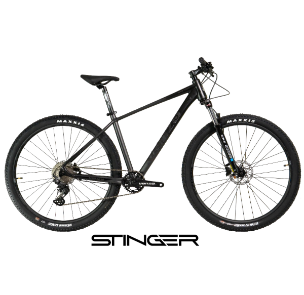 Bicicleta Venzo Stinger Rodado 29 - 1x10 Shimano Deore 18 Negro-Negro