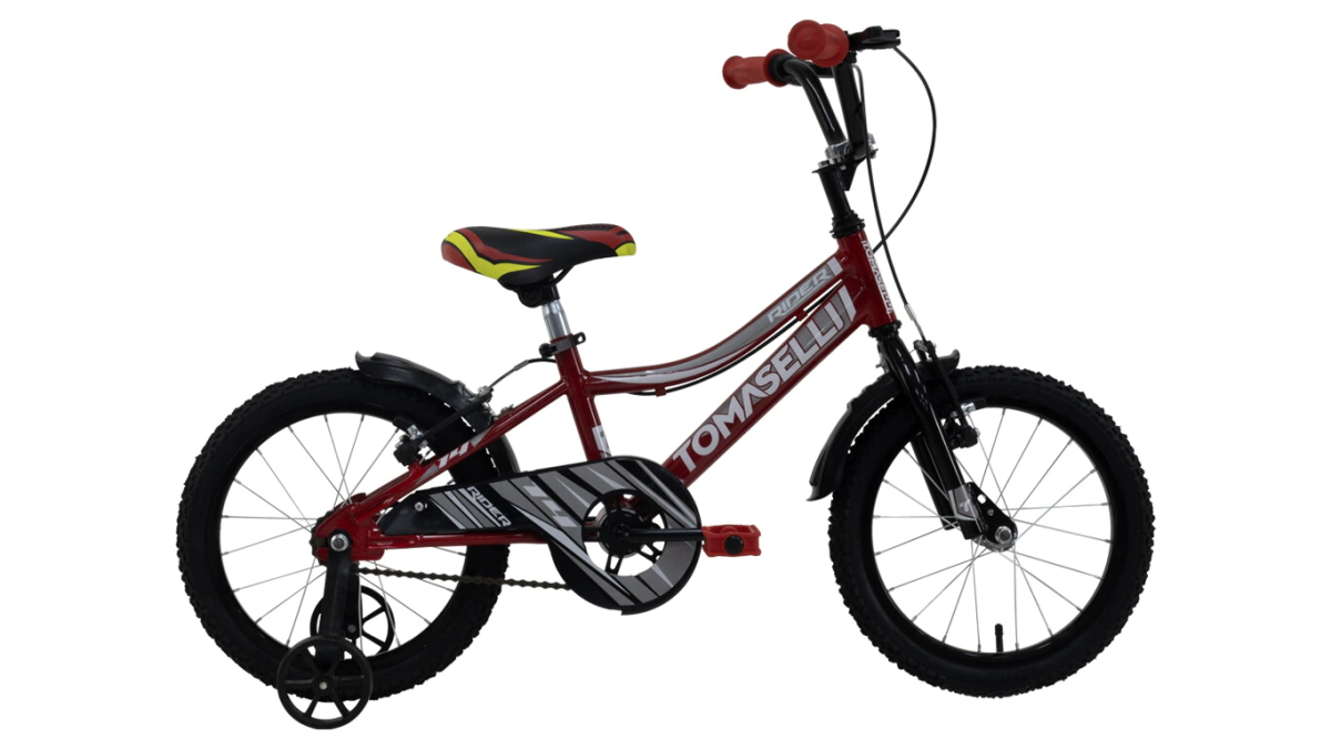Bicicleta Tomaselli Rider Rodado 14 Unisex  Rojo-Gris