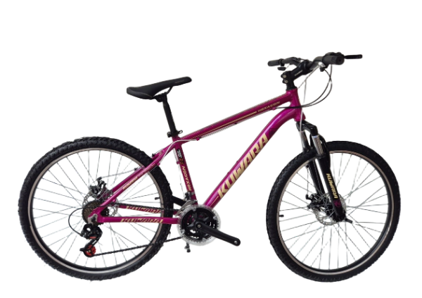 Bicicleta Kuwara Rodado 26 21vel aluminio c/ susp  Fucsia