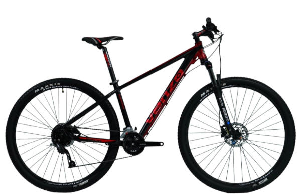 Bicicleta Venzo Raptor Rodado 29 - 2X9 Shimano Cues 18 NEGRO-ROJO