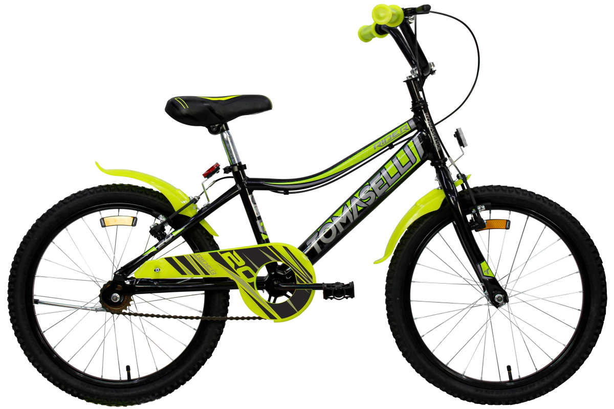 Bicicleta Tomaselli Rider Rodado 20 Unisex  Negro-Amarillo