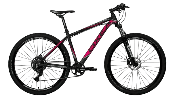 Bicicleta Oxea Packard Cues Rodado 29 - 1x9 Vel Shimano M Negro-Fucsia