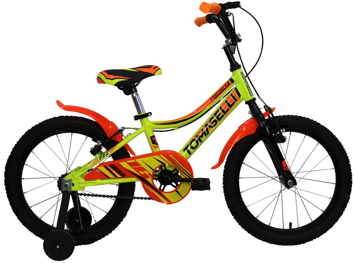 Bicicleta Tomaselli Rider Rodado 16 Unisex  Amarillo-Naranja