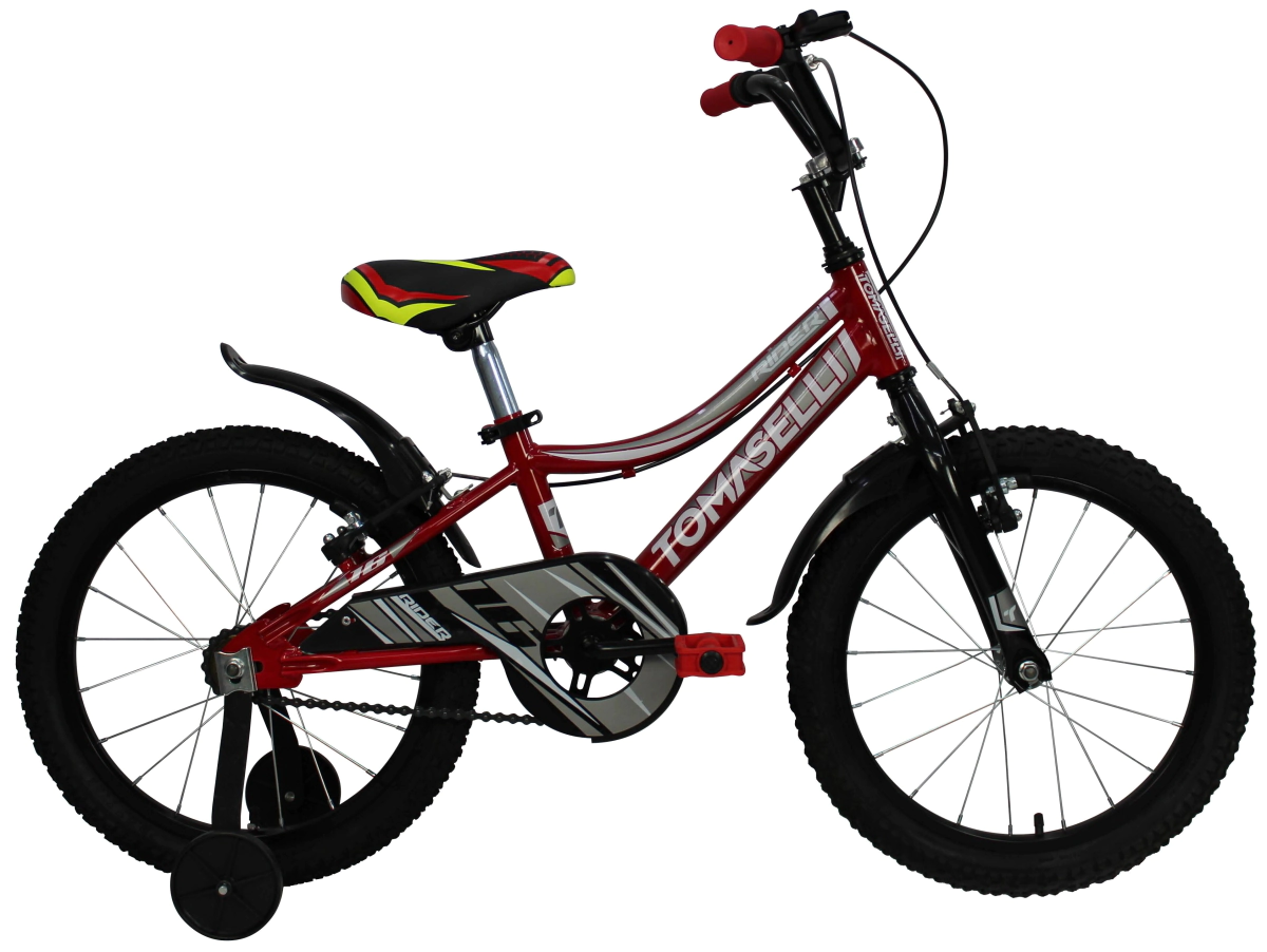 Bicicleta Tomaselli Rider Rodado 16 Unisex  Rojo-Gris