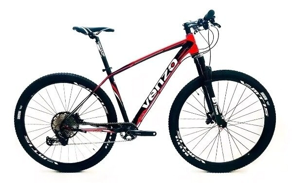 Bicicleta Venzo Vulcan EX Rodado 29 - 1x10 Shimano Deore 20 Negro-Rojo