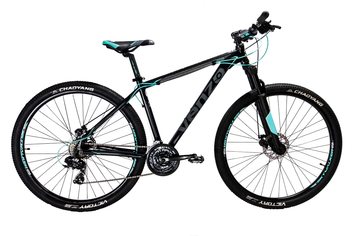 Bicicleta Venzo Skyline Hidr R29 21 Vel Shimano Fr Disc Hidr 16 Negro-Teal
