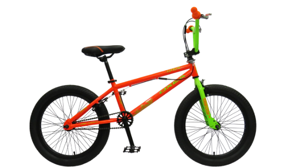 Bicicleta Oxea Extreme BMX Rodado 20  Naranja-Verde
