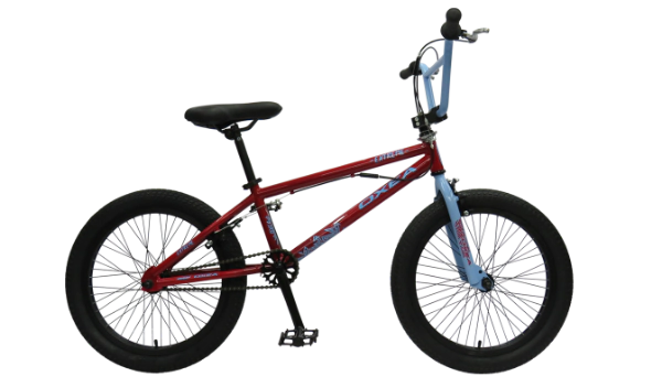 Bicicleta Oxea Extreme BMX Rodado 20  Rojo-Celeste