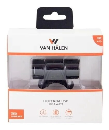Luz Van Halen Delantera Usb 350 Lumen Waterproof