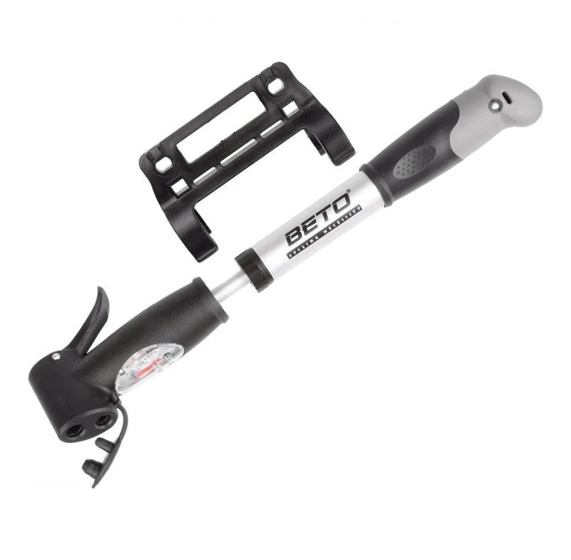 Inflador De Mano Beto Doble Acci�n Doble V�lvula C/Medidor