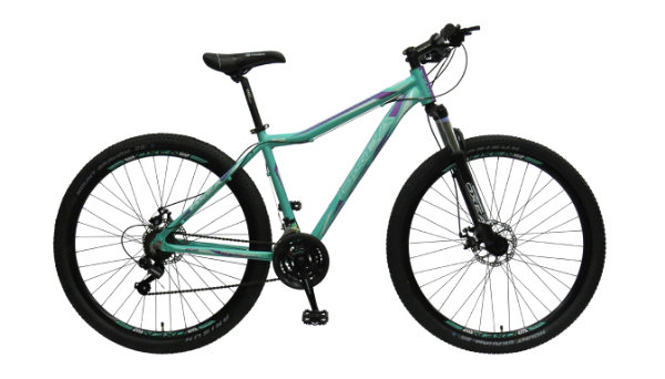Bicicleta Oxea Madison Rodado 29 - 21 Vel Shimano S Verde Agua-Lila