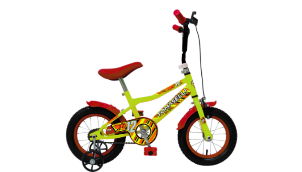 Mini Bicicleta Tomaselli Rodado 12 Var�n con C�mara y Rayos  Amarillo-Naranja