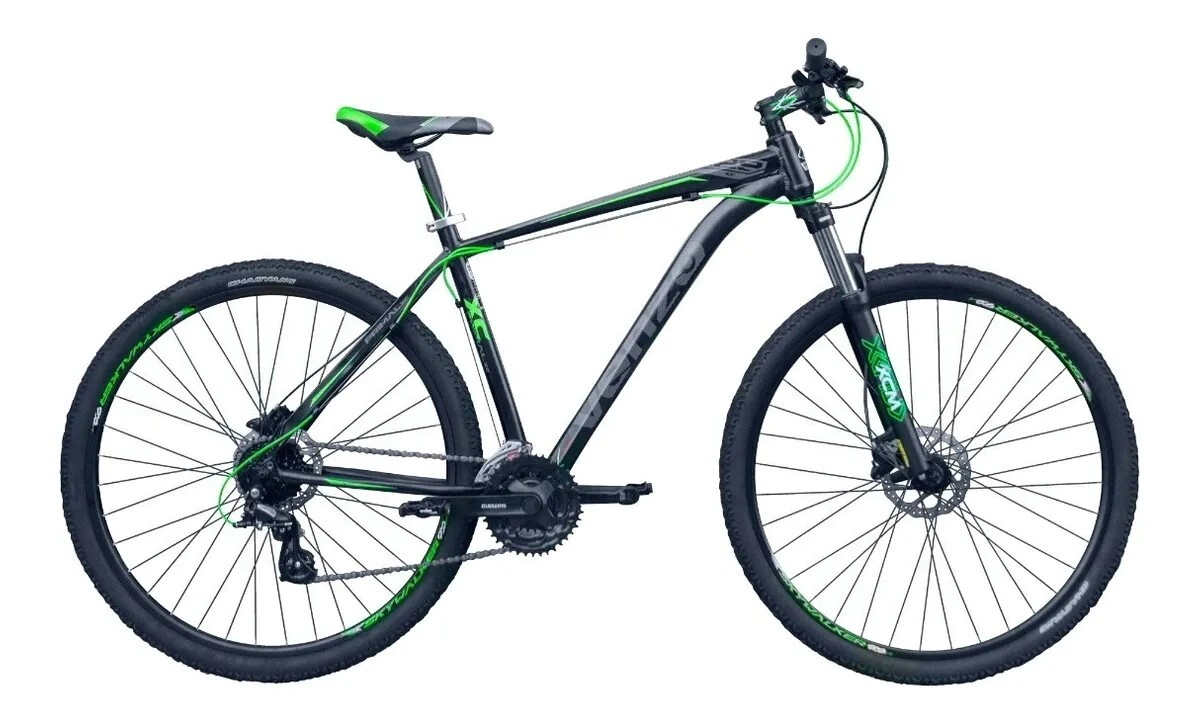 Bicicleta Venzo Primal Rodado 29 - 24 Vel. SHIMANO 18 Negro-Verde