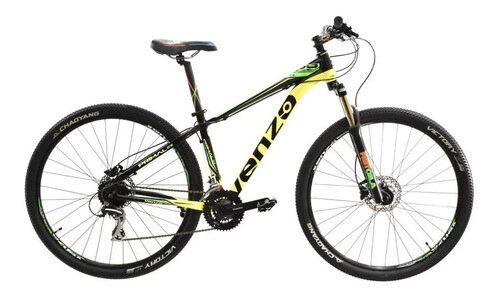 Bicicleta Venzo Primal Rodado 29 - 24 Vel. SHIMANO 18 Negro-Amarillo-Verde