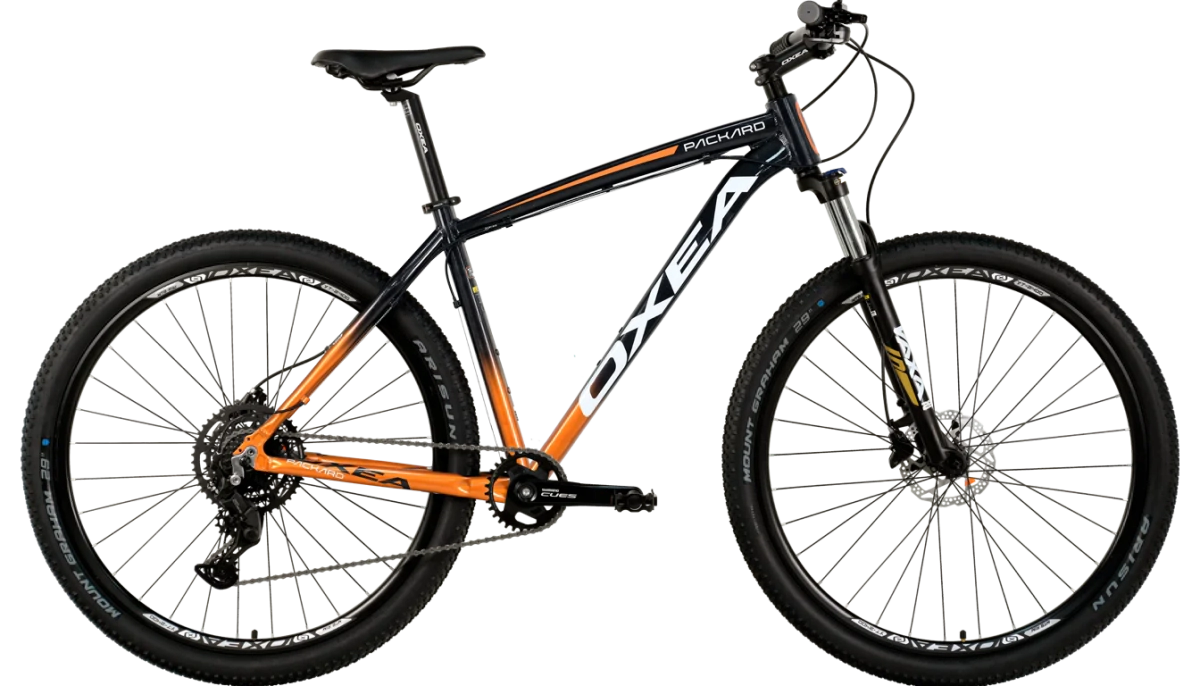 Bicicleta Oxea Packard Altus Rodado 29 - 27 Vel Fr Hidr M Negro-Naranja