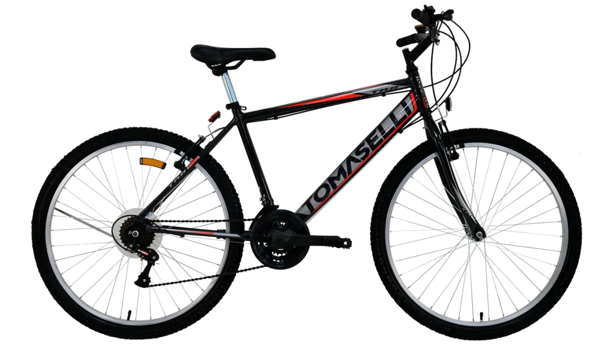 Bicicleta Tomaselli TRB Rodado 26 - 21 Velocidades  Negro-Rojo