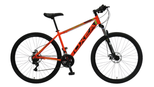 Bicicleta Oxea Hunter Rodado 29 - 21 Vel Shimano  Naranja-Negro-Verde