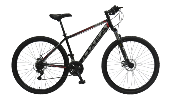 Bicicleta Oxea Hunter Rodado 29 - 21 Vel Shimano  Gris-Plomo-Rojo