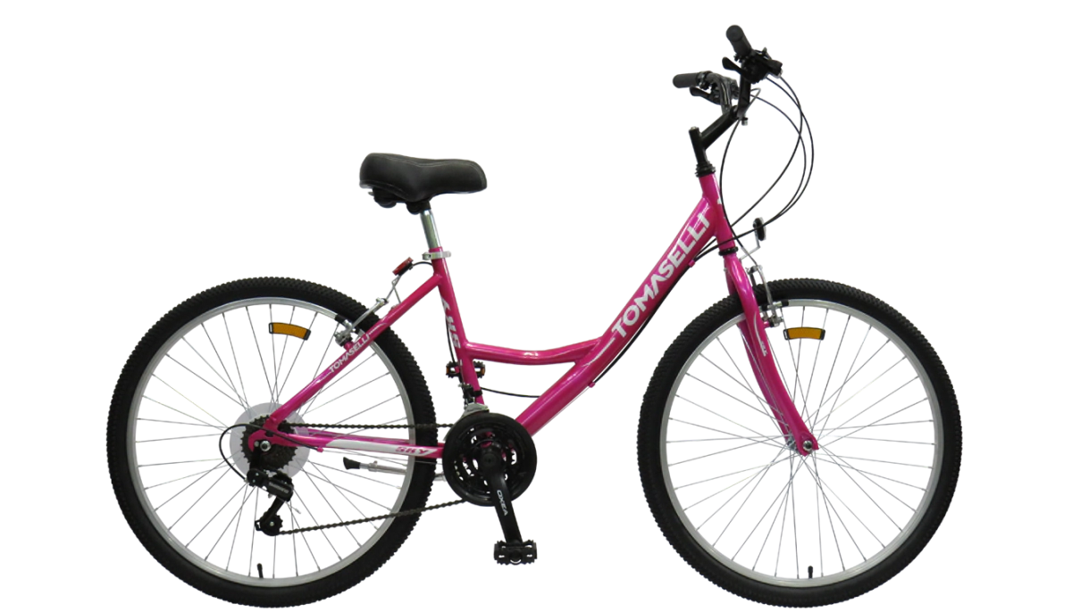 Bicicleta Tomaselli Sky Rodado 26 - 21 Vel Shimano  Fucsia