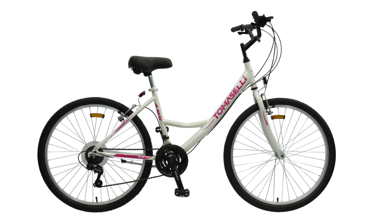 Bicicleta Tomaselli Sky Rodado 26 - 21 Vel Shimano  Blanco