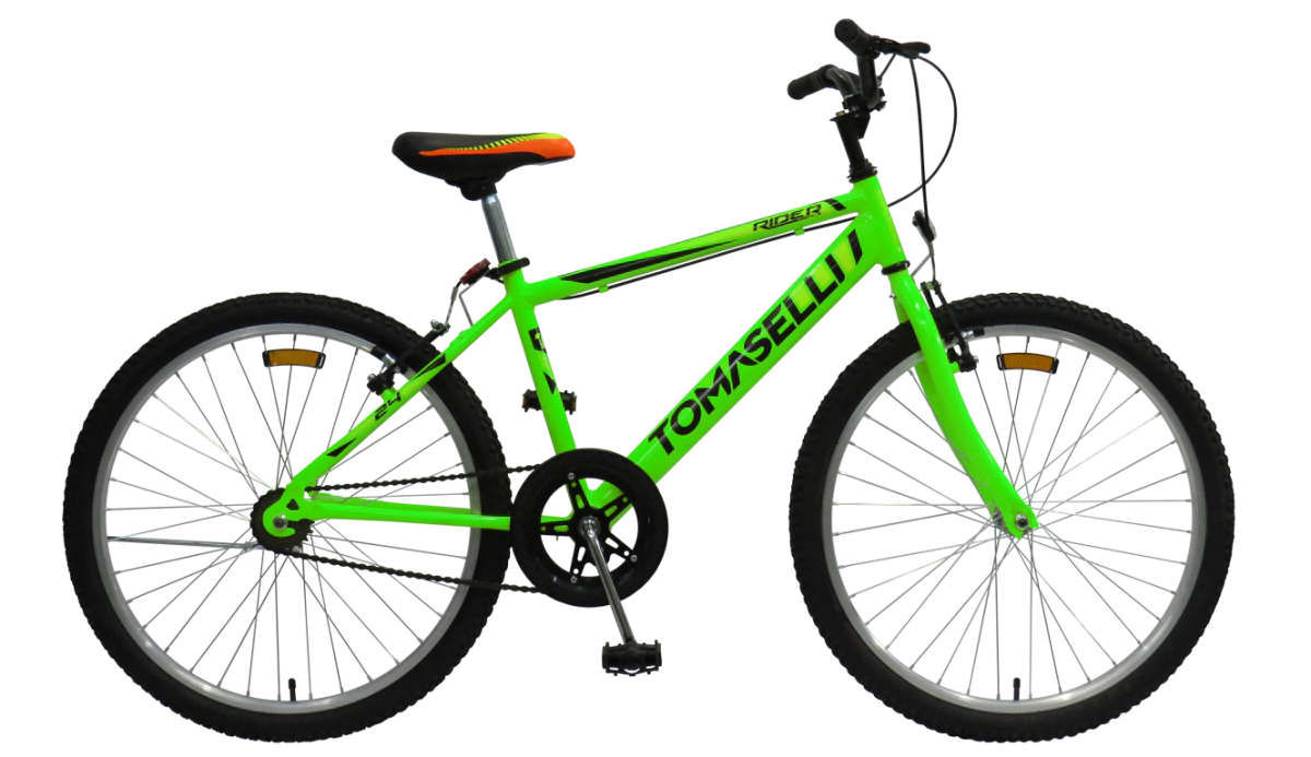 Bicicleta Tomaselli Rider Rodado 24 Unisex  Verde