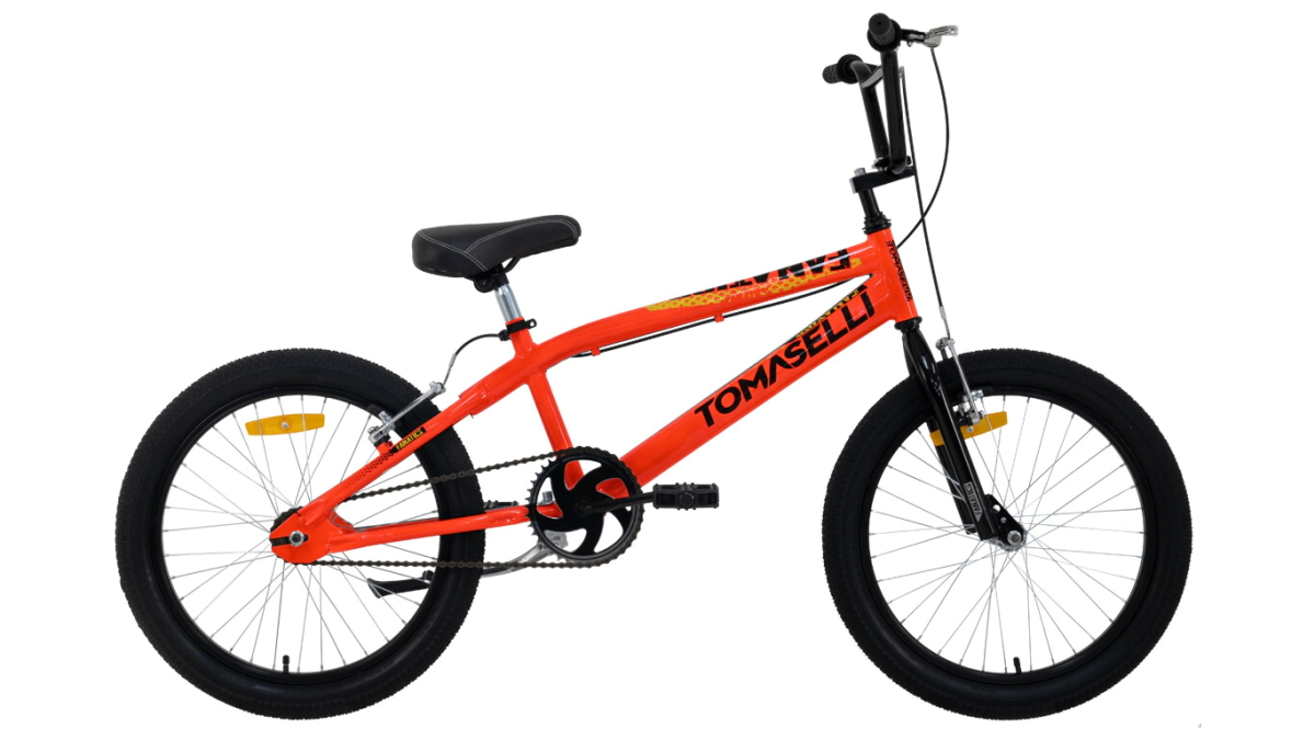 Bicicleta BMX Tomaselli Fanatics Rodado 20  Naranja-Negro