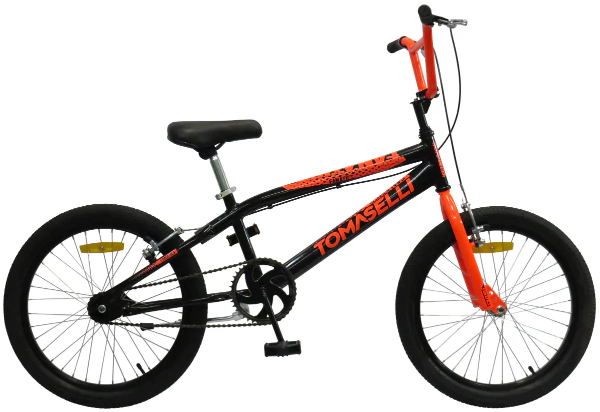 Bicicleta BMX Tomaselli Fanatics Rodado 20  Negro-Naranja