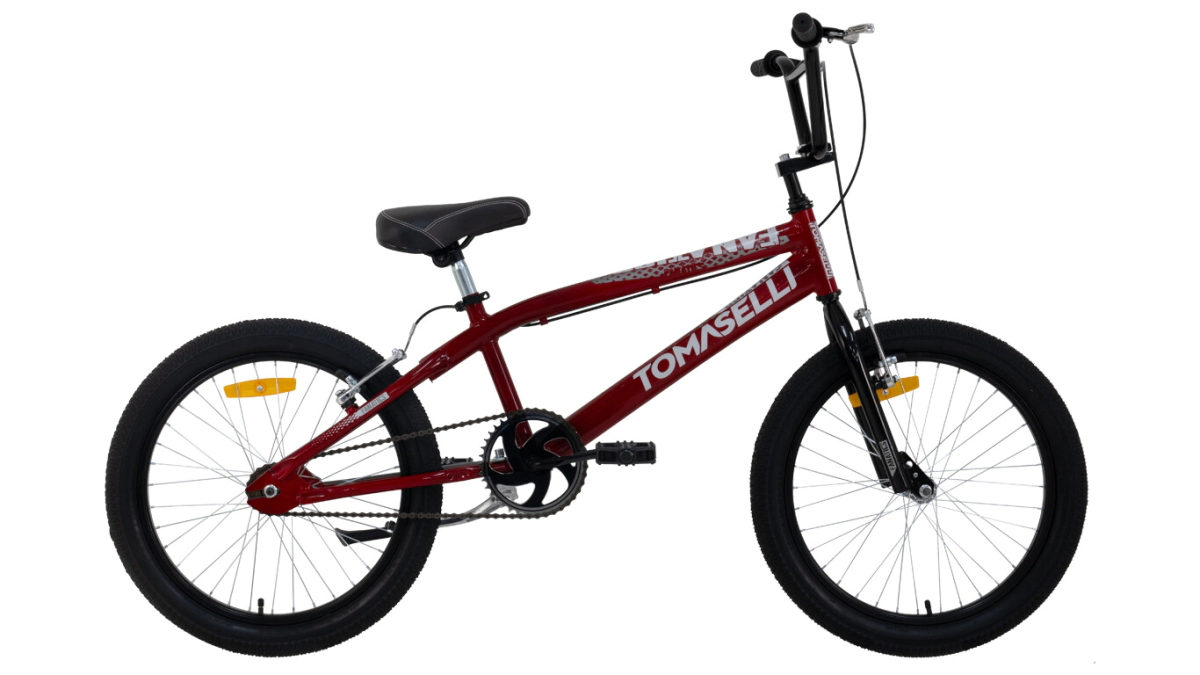 Bicicleta BMX Tomaselli Fanatics Rodado 20  Rojo-Negro