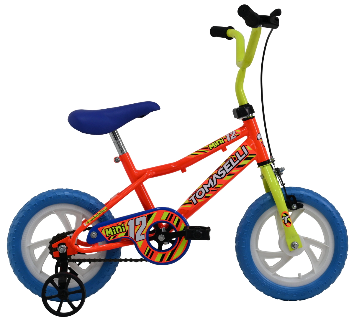Mini Bicicleta Tomaselli Rodado 12 Rueda Maciza  Naranja