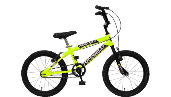 Bicicleta BMX Tomaselli Fanatics Rodado 16  Amarillo-Negro
